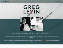Tablet Screenshot of greglevin.com